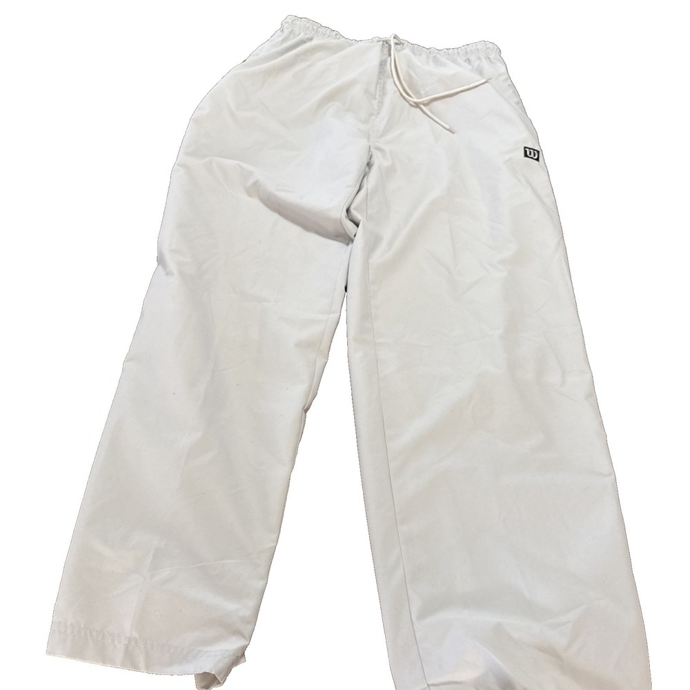 Vintage Wilson Men's Size L Large Track Pants Lined Patch Ankle Zip